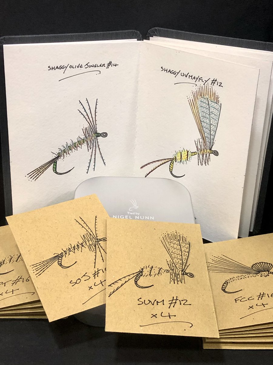 nigel_nunn's tweet photo. The Grand Prize…
A hot dozen patterns, 52 flies, 4 of each plus one of my classic Wheatley engraved boxes and a unique hand drawn book.
Winner announced on Friday…
Fishing Breaks x Nigel Nunn
#gottobeinittowinit https://t.co/8CVbqsLMSd
