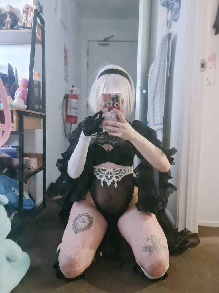 m3chaangel's tweet photo. 2b test :D #nsfwtwt #nsfw #cosplay #2b #NieR https://t.co/u6NpcCKZSH