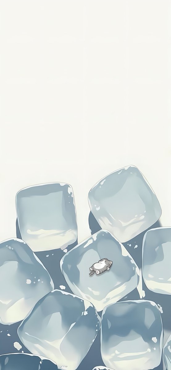 Chilling with my ice buddies! 🐾❄️