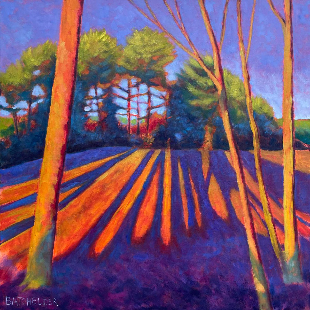 peterbatchelder's tweet image. There’s a meadow down the street that is part of an old farm with rolling fields and meadows that has inspired quite a few paintings over the years. I was driving by it a while back in late afternoon, and caught a glimpse of the dramatic shadows created by the sun’s spotlight on…