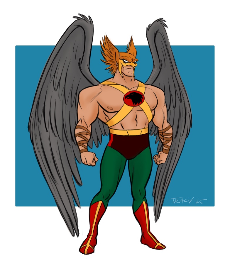 Hawkman sketch!

Another  one of my favorite comic character designs. Created in 1940 by Gardner  Fox and Dennis Neville although Joe Kubert is the legend I most associate with  this character.