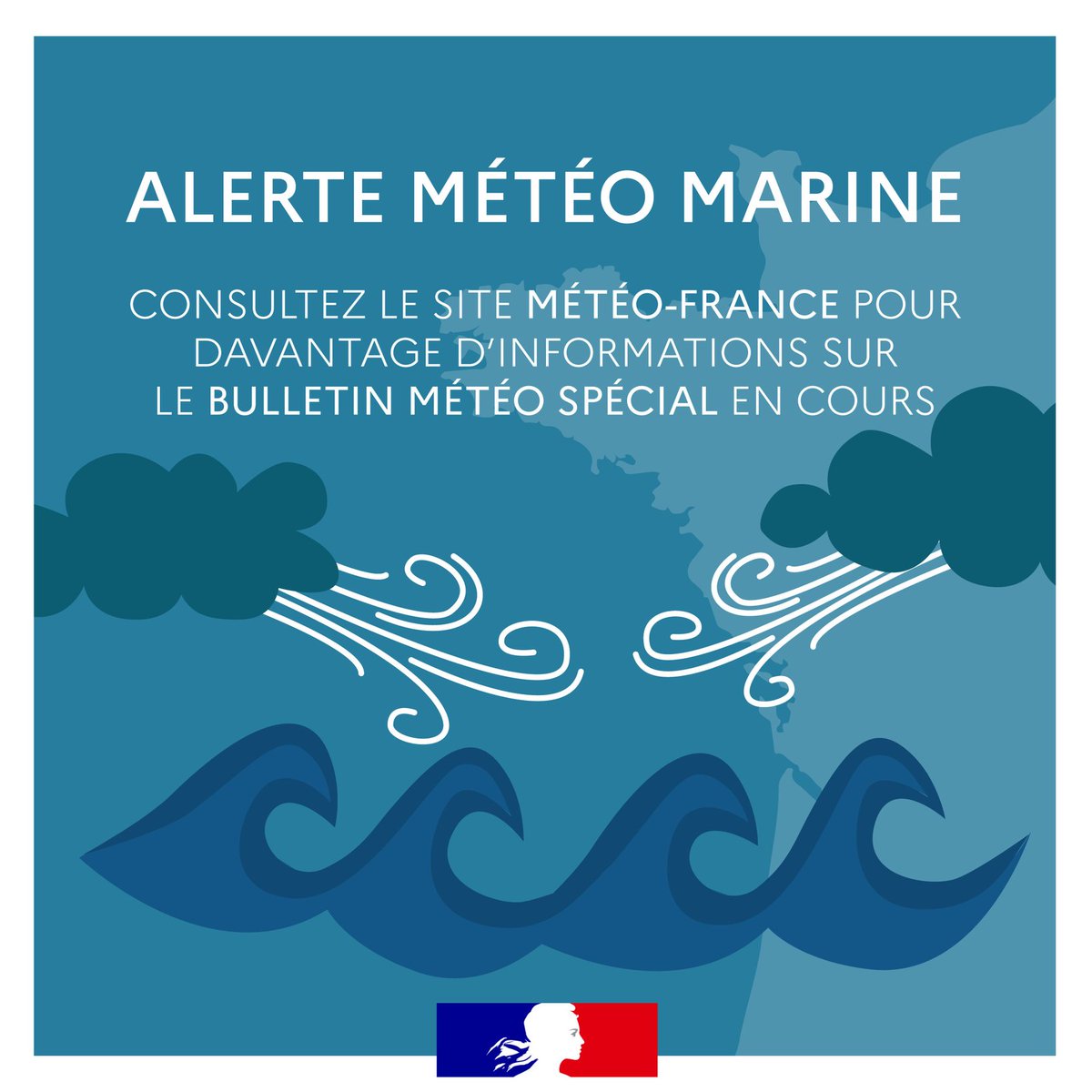 premar_ceclant's tweet photo. 🔶️ AVIS DE GRAND FRAIS 

📍 Côte Charente. 
🗓 En cours et valable jusqu'au jeudi 6 novembre à 03H00 UTC
🌬 VENT : Sud à Sud-Est 7. Fortes rafales. https://t.co/gnaqg01hKC