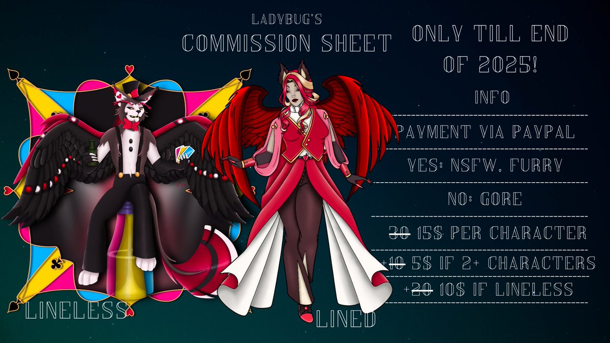 SpicyLM_LadyBug's tweet photo. Emergency commissions = sale!  

You can contact me directly OR head to my Ko-Fi with a code "50OFF2025"!  
https://t.co/W0LUiRzzmI 

#Commission #sale #emergencycommissons #commissionsopen https://t.co/Fyc5X5fYaW