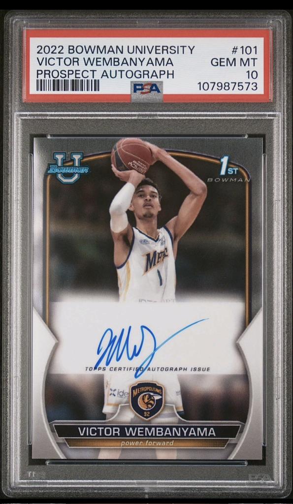 MaskedCollect's tweet image. Sealed case of 2022/23 Bowman Chrome University Basketball Blaster 40 Box

Wemby 1st Bowman autos

Blowout cards had it listed at $3k

I'll do $2.5