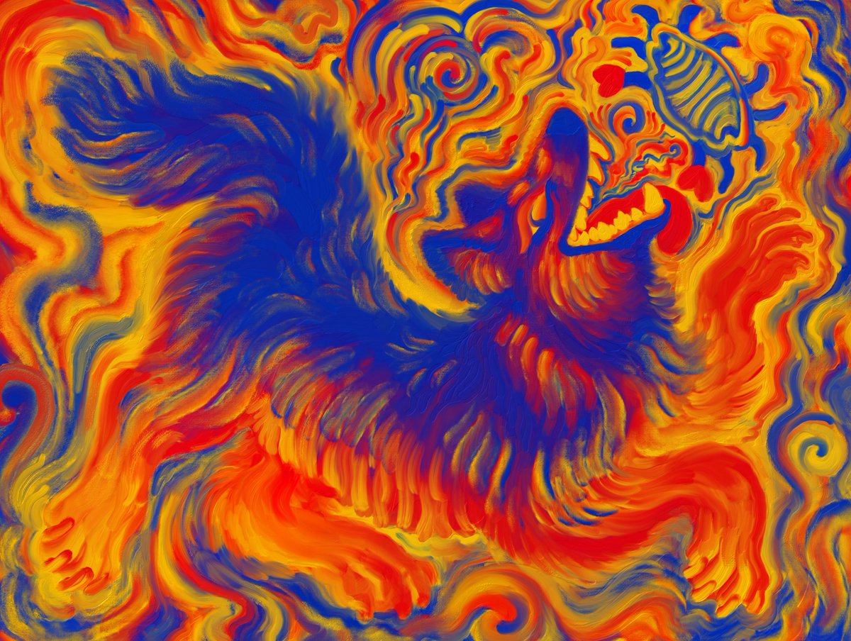 Primary colors illustration for Gabo on kofi

Request: "Colorful german Shepard! Any pose/activity! His name is Jake"