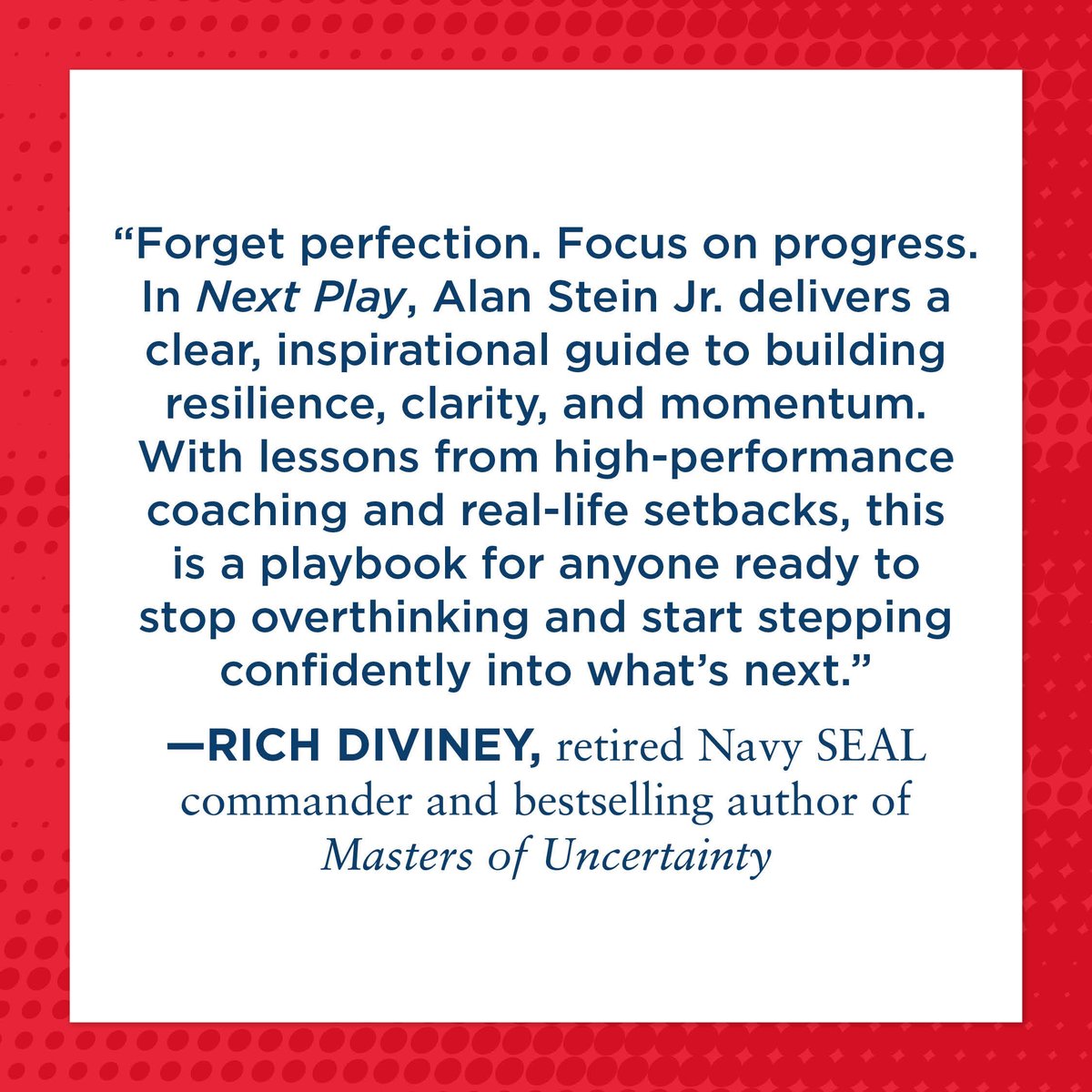 AlanSteinJr's tweet image. Success doesn’t require knowing more. It requires doing what matters consistently.

Next Play gives you:
 ✔️ 34 practical strategies
 ✔️ 35 simple exercises

A playbook to help you reset, refocus, and move forward.

#NextPlay #ProductivityWithPurpose #SimplifySuccess