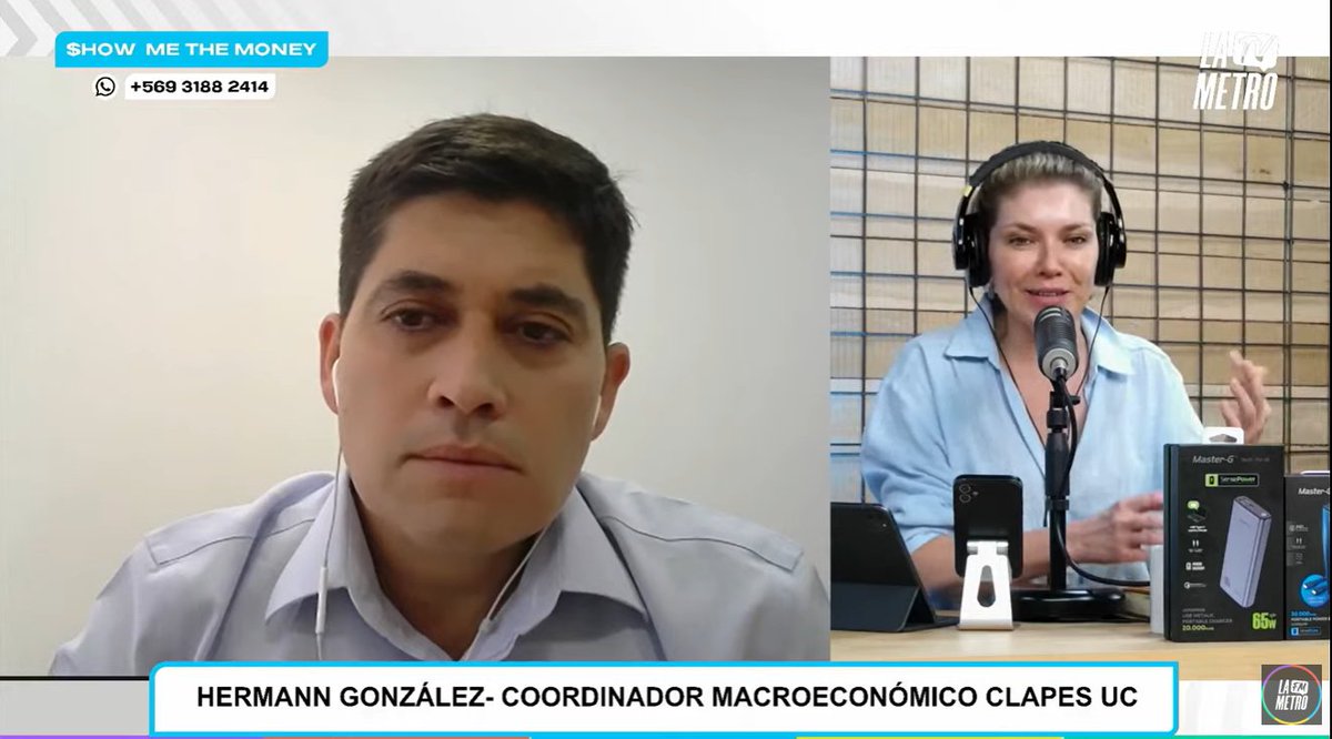 [ENTREVISTA <a href="/lametrocl/">lametrocl</a>] Hermann González (<a href="/hegonzalb/">Hermann González</a>), nuestro coordinador macroeconómico, participó en el programa Show Me The Money para analizar las recientes señales positivas en la #economía chilena y global.

Durante la conversación, se refirió a las cifras positivas de