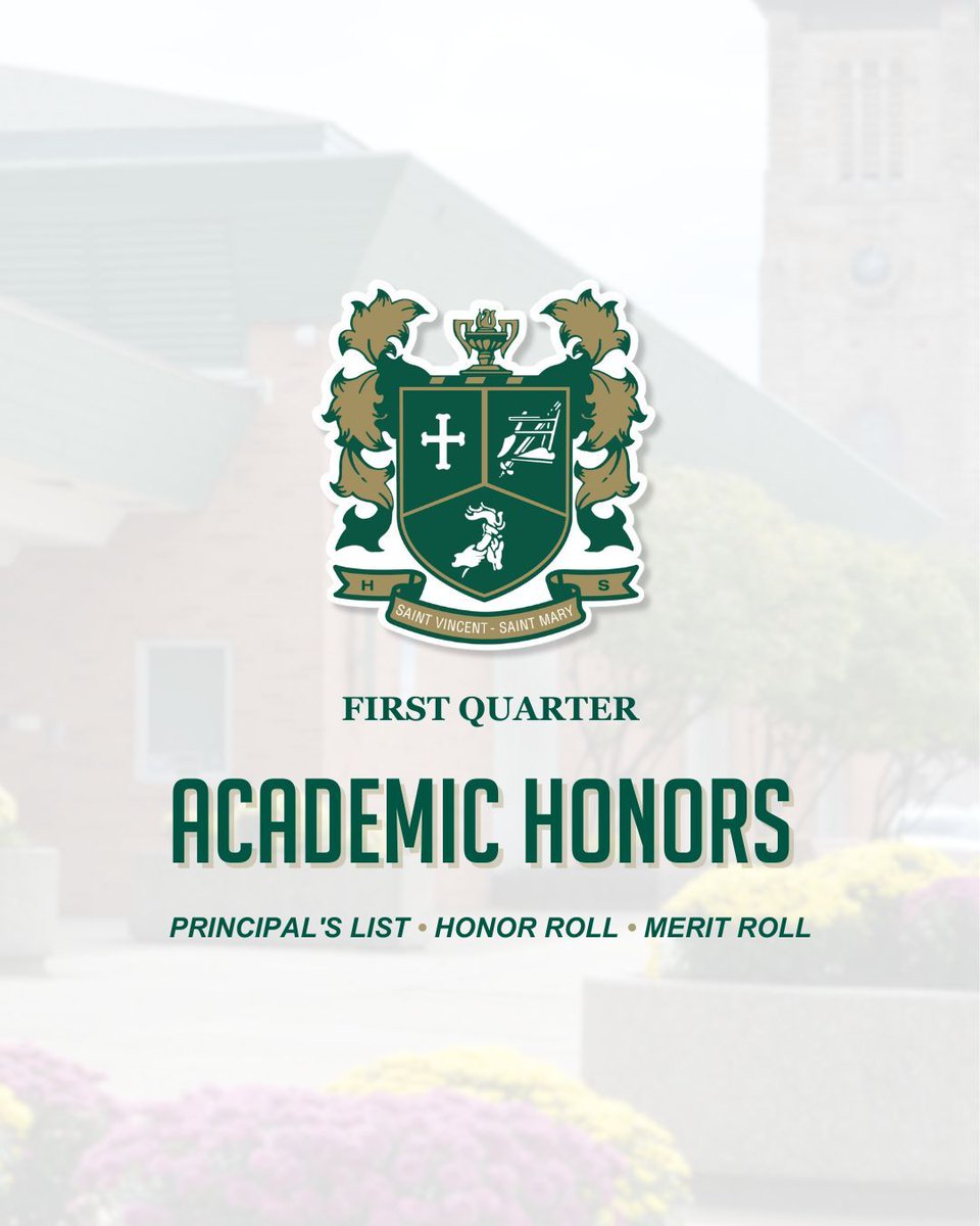 Congrats to our #AcademicHonors recipients for the first quarter! ✨

Your hard work, dedication, and commitment to excellence continue to shine bright and inspire the entire #STVM community. We’re so proud of your achievements! ☘️

🔗 buff.ly/DmpfrAe
