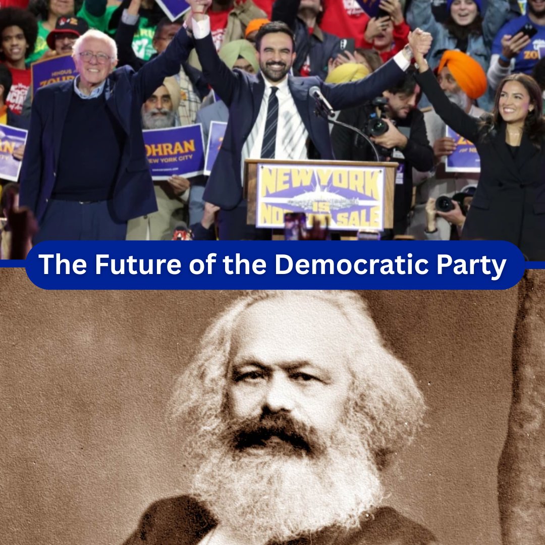 NYC’s new socialist mayor, Zohran Mamdani, pushes Democrats even further left—embracing woke policies, tax hikes, &amp; government control that crush growth &amp; jobs—edging ever closer to full communism.

Thankfully, President Trump stands strong for traditional American values.