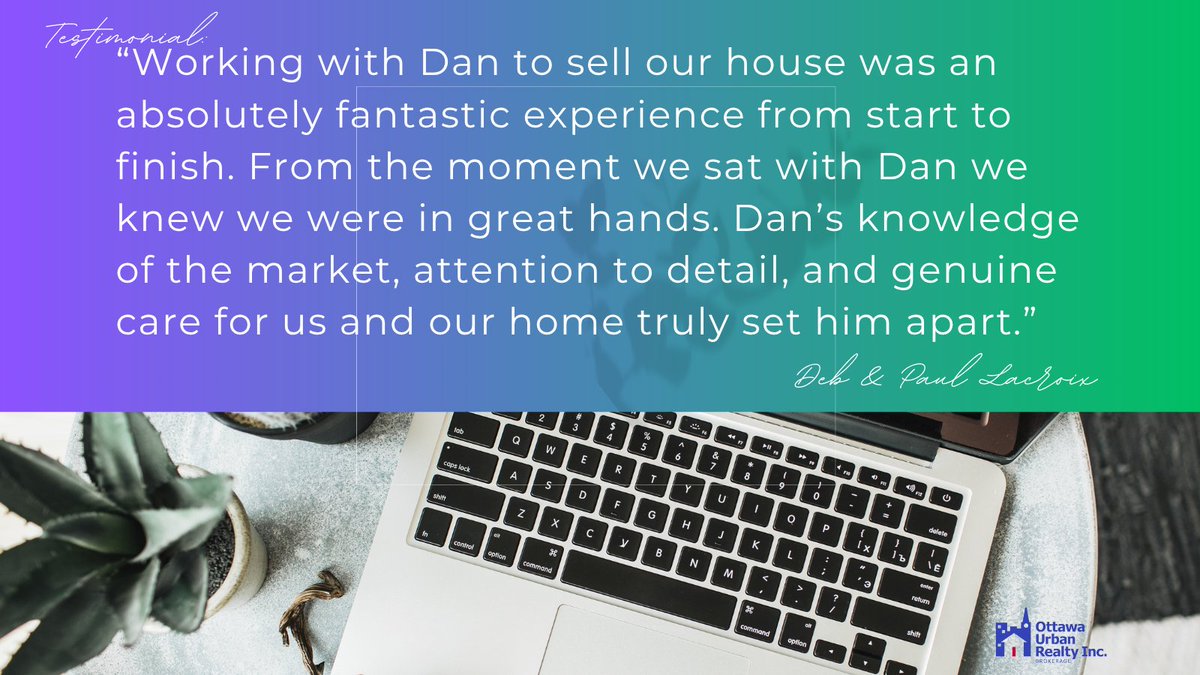 Wonderful clients provided quite a long and positive testimonial: ottawaurbanrealty.com/fantastic/