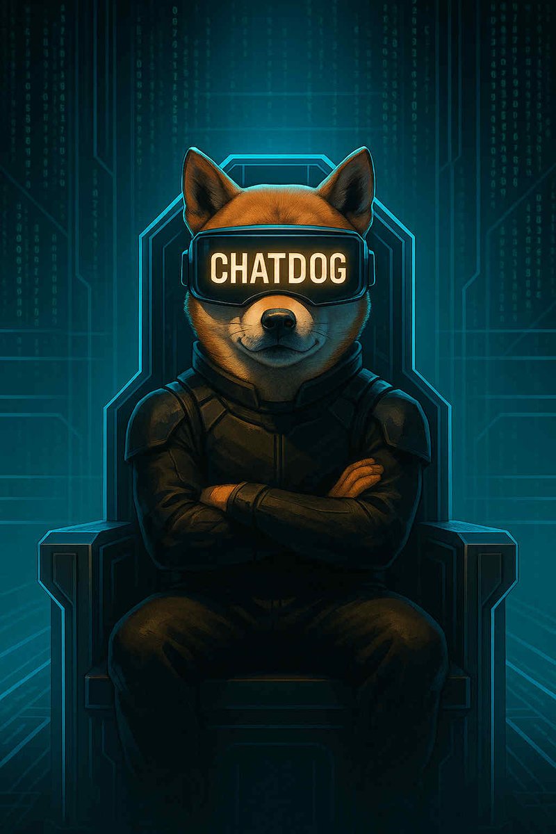 ChatDog__'s tweet photo. The code obeys the mind that leads. 
🧠🐶
 CHATDOG sits where others chase. 
 #Alcoin #Memecoin #Pumpfun https://t.co/4lnfSj2a4a
