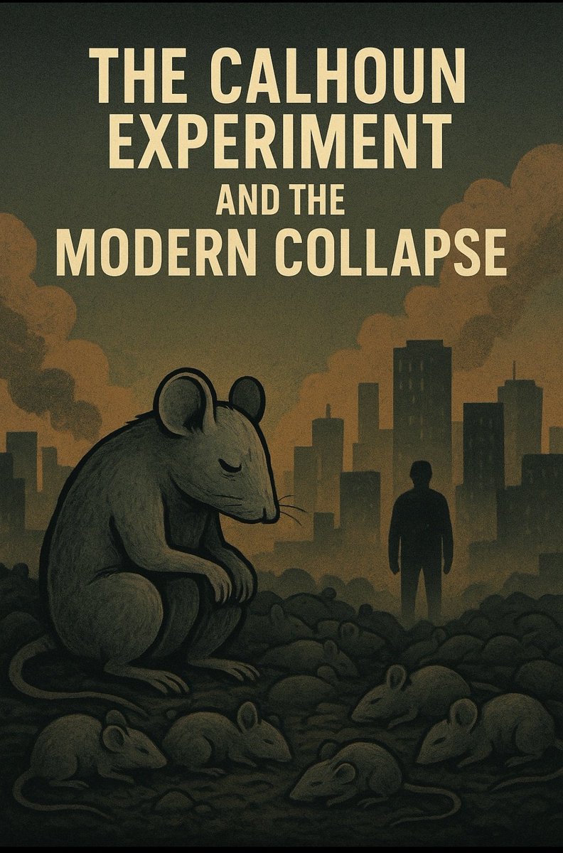 bud33345's tweet image. Good afternoon from Eastern NC!! 
Take it for what its worth... 👇

The Calhoun Experiment and the Modern Collapse

In the 1960s, behavioral researcher John B. Calhoun built what he called Universe 25 — a self-contained paradise for mice. Every need was met: food, water, shelter,…
