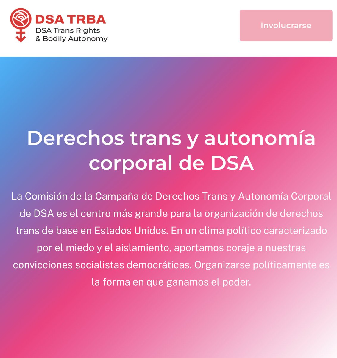 Lo que faltaba en el menú del "socialista" Mamdani: la sección "trans" del DSA, el partido del recién electo alcalde de Nueva York. Se llama Derechos trans y autonomía corporal de DSA (DSA Trans Rights &amp; Bodily Autonomy). Y es que, amigos, no podía fallar en la receta progre los