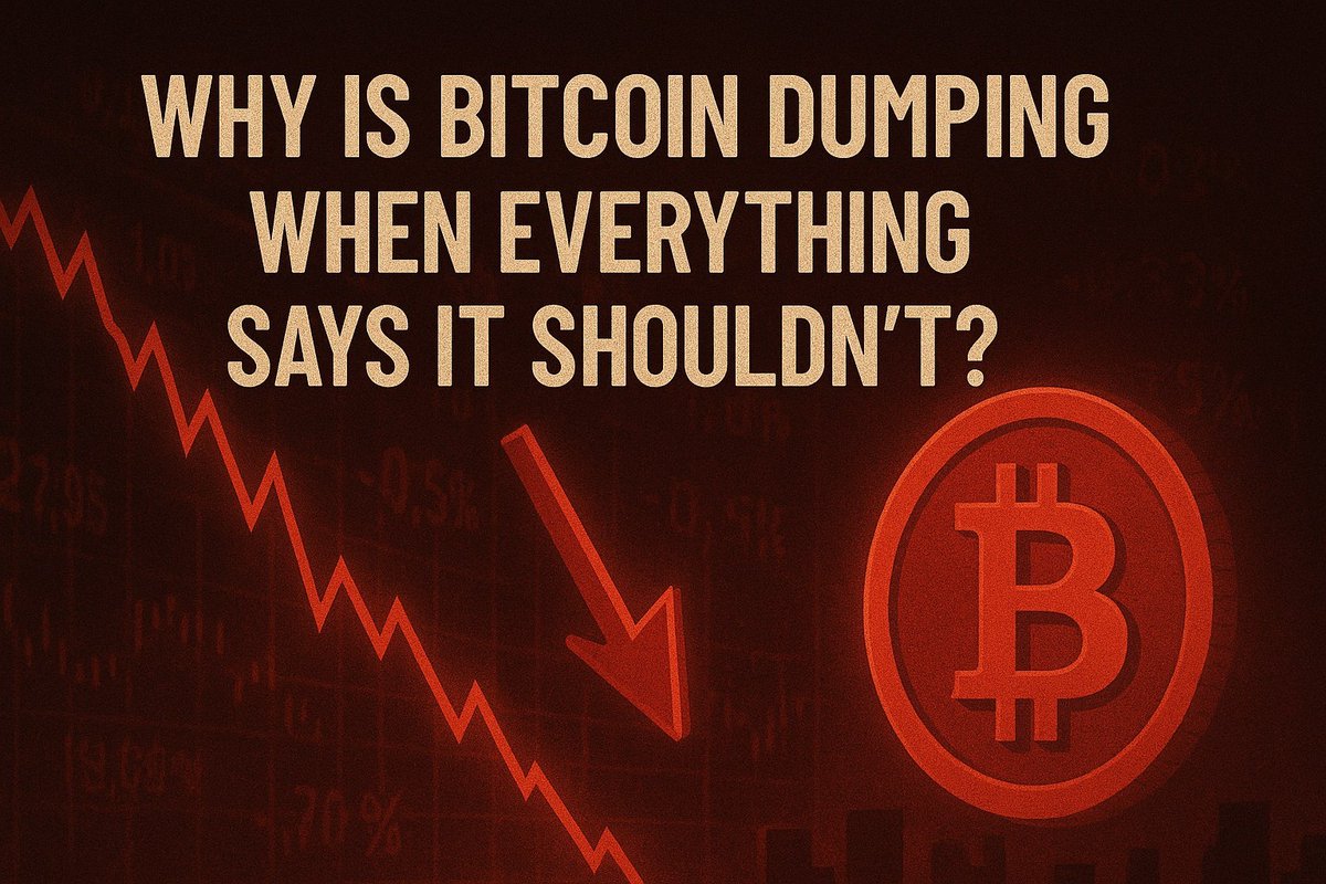 AltCryptoGems's tweet image. The market is dumping.

Bitcoin is down.
Ethereum is down.
Altcoins are wrecked.

But when you look at liquidity, policy, and the data doesn't add up.

Here’s what’s really happening. 👇🧵
