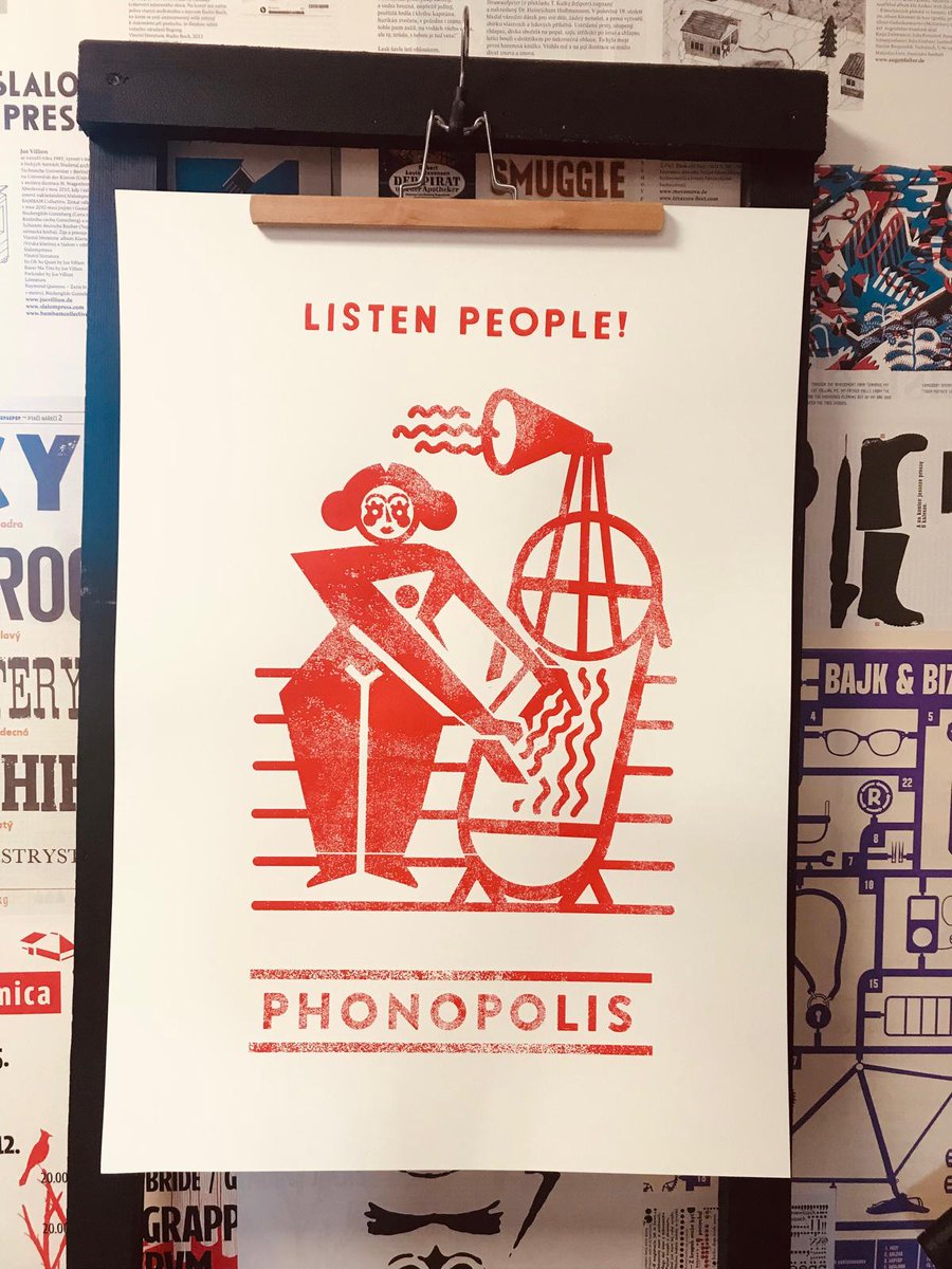 EvaMarkova_'s tweet photo. My new screen prints for the game #Phonopolis, made at the great #Uutěrky screen printing studio.
#screenprints #prints #illustration https://t.co/nJPaBXqBg4