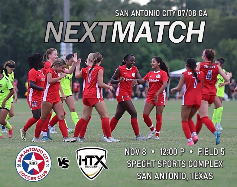GAMEDAY:
<a href="/SACity0708GA/">SA City 07/08 GA</a> x HTX

<a href="/GAcademyLeague/">Girls Academy</a> <a href="/soccerislife621/">Roberto Del Toro (Coach Beto)</a>  <a href="/ImYouthSoccer/">ECNL/GA/Recruiting/College Soccer</a> <a href="/6a_28/">SA High School & Club Soccer</a> <a href="/ImCollegeSoccer/">College Soccer Truth ™</a> <a href="/soccer_warren/">Warren Girls Soccer</a> <a href="/PrepSoccerTX/">Prep Soccer Texas</a> <a href="/PrepSoccer/">Prep Soccer ⚽️</a> <a href="/TheSoccerWire/">SoccerWire</a> <a href="/CollegeSoccerID/">College Soccer ID</a> <a href="/jgrimleysoccer/">Jane Grimley-Gunn</a> <a href="/CoachGeorge23/">Coach George</a>