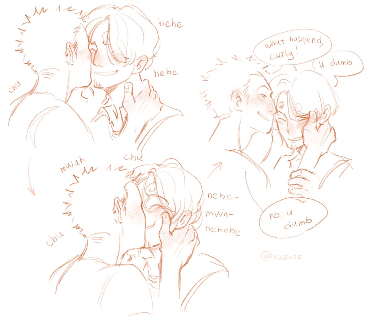 Giggling Sanji🤏🤏🤲💗

#zosan #sanzo