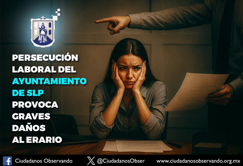 Persecución laboral en el <a href="/SLPMunicipio/">Gobierno de la Capital SLP</a> provoca grave daño al erario. Checa cuanto pagaron solo en septiembre pasado por laudos laborales: 
ciudadanosobservando.org.mx/news/persecuci…