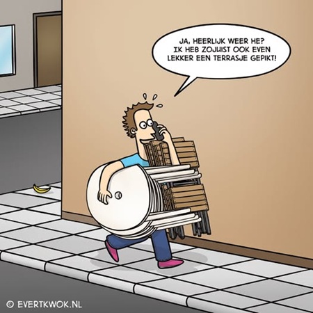 Ik moet altijd lachen om deze droge humor. Ik hoop jullie ook.