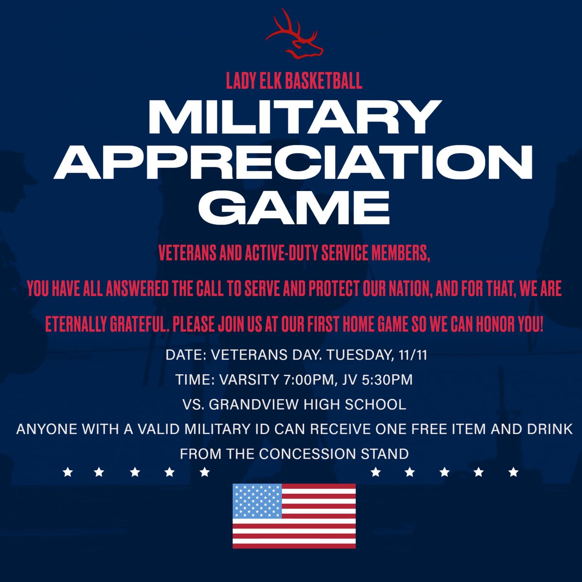 📣Calling ALL Veterans and Active-Duty Service members📣

We want you to join us! 

⬇️See information below⬇️