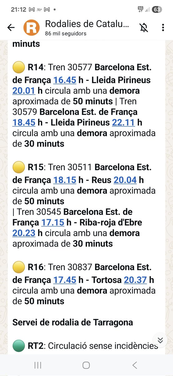 Un dia qualsevil als Regionals Sud. Ministre <a href="/oscar_puente_/">Óscar Puente</a> vingui quan vulgui.
<a href="/Adif_es/">Adif</a>, <a href="/Renfe/">Renfe</a> i <a href="/rodalies/">Rodalies Catalunya</a> us esteu lluint.
<a href="/dignitatavies/">Dignitat a les vies</a>