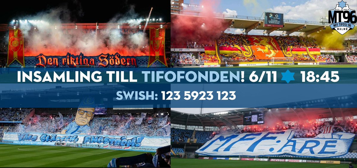 STÖD MT96!
Vi står i samtliga ingångar till stadion imorgon inför hemmamatchen mot Panathinaikos.