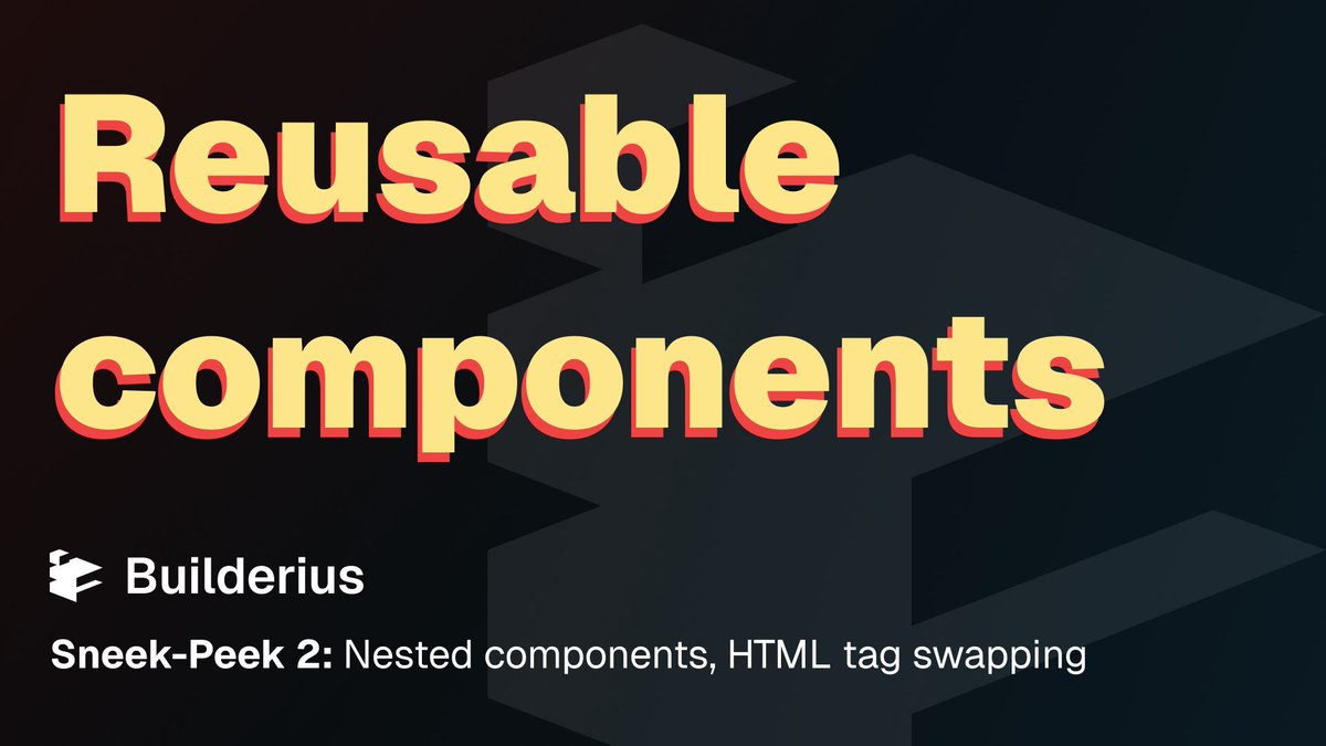 builderius's tweet image. Sneak peek #2: Nested components 🧩🧵👇

This changes everything about WordPress component systems. Parent components can now contain child components, and the magic happens when they start talking to each other.

#WordPress #WebDevelopment  #Components