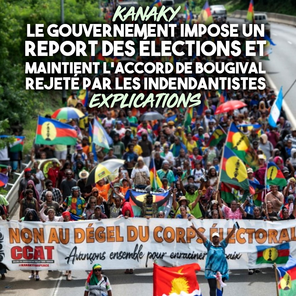 KANAKY : NOUVEAU PASSAGE EN FORCE DU GOUVERNEMENT

– Le gouvernement fait passer en force le report des élections, imposant sa logique coloniale et l’accord de Bougival pourtant rejeté par le peuple Kanak –

Notre analyse à lire ici : contre-attaque.net/2025/11/05/kan…