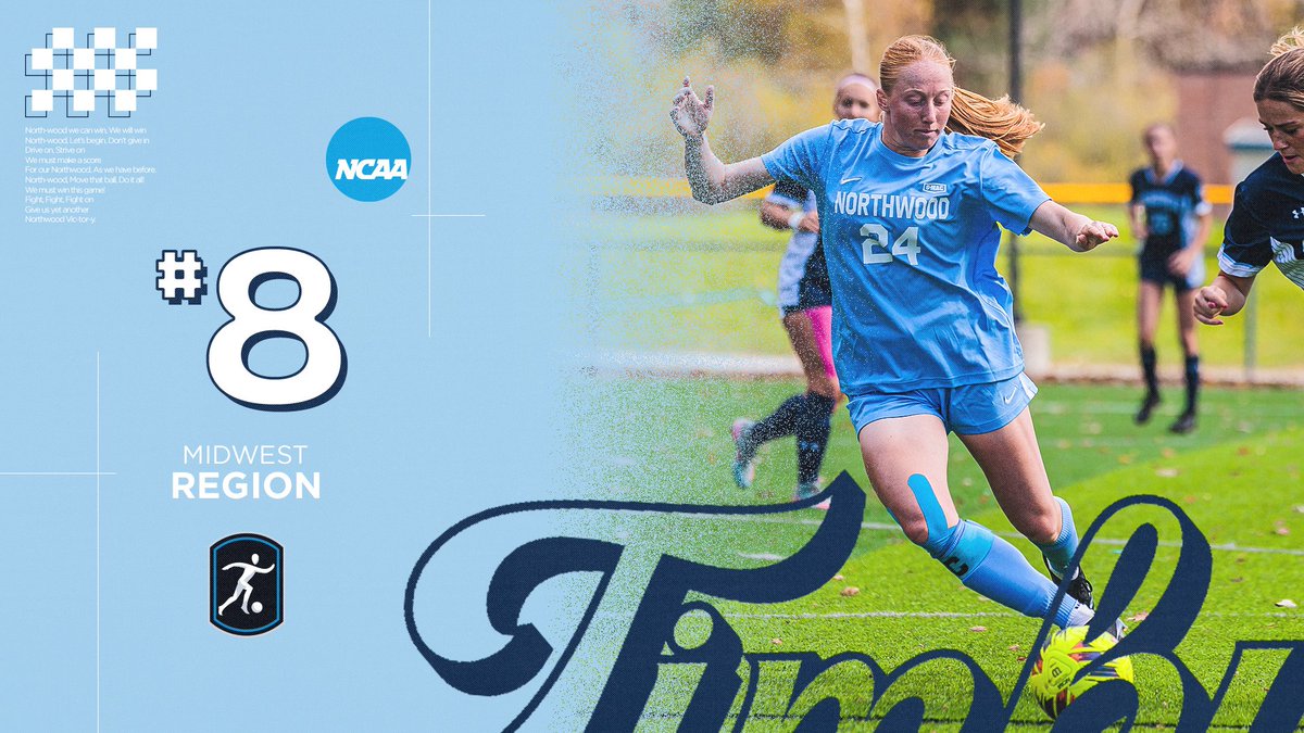 ⚽️ | <a href="/Northwoodwsoc/">Northwood Women's Soccer</a> Is No. 8 In NCAA's First Set Of Midwest Regional Rankings!
#RollTimbys🐺
gonorthwood.com/x/d091i