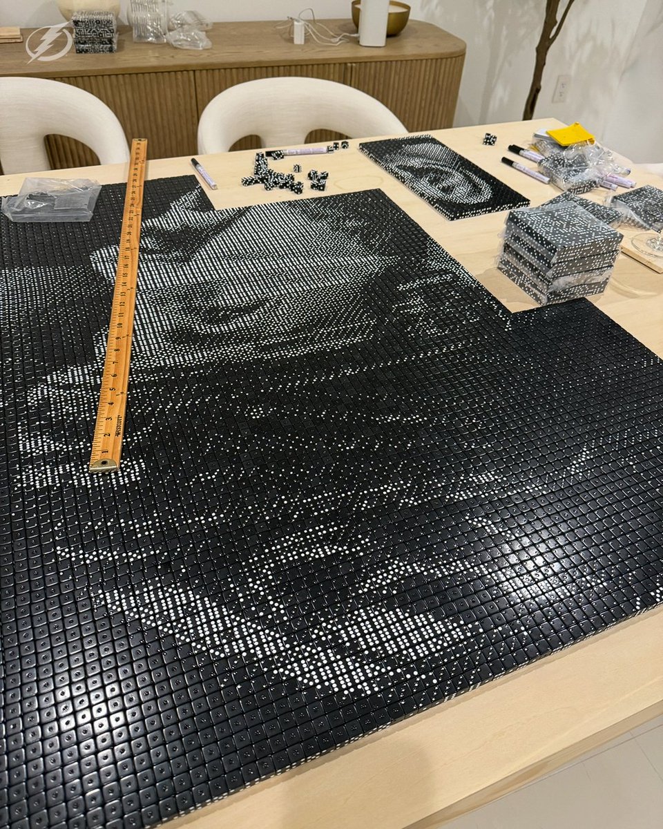 Local artist, Barbara Helman, added Nikita Kucherov to her impressive list of one-of-a-kind celebrity art pieces.

<a href="/ThompsonBrandes/">Thompson Brandes</a> sat down with Helman to learn how she turned 12,000 dice into Kucherov’s portrait: tbl.co/KucherovArt