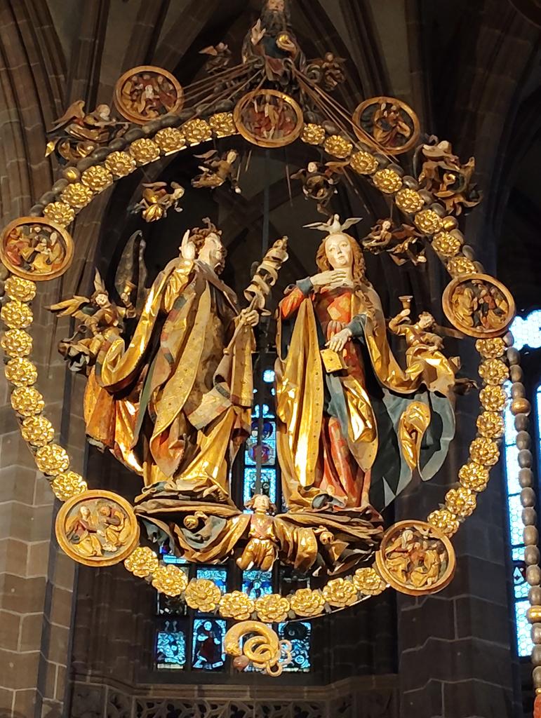 【超希少】✞ゴシック様式祭壇＋マリア像2体＋天使像　カトリック 超希少】✞ゴシック様式祭壇＋マリア像2体＋天使像 カトリック 北