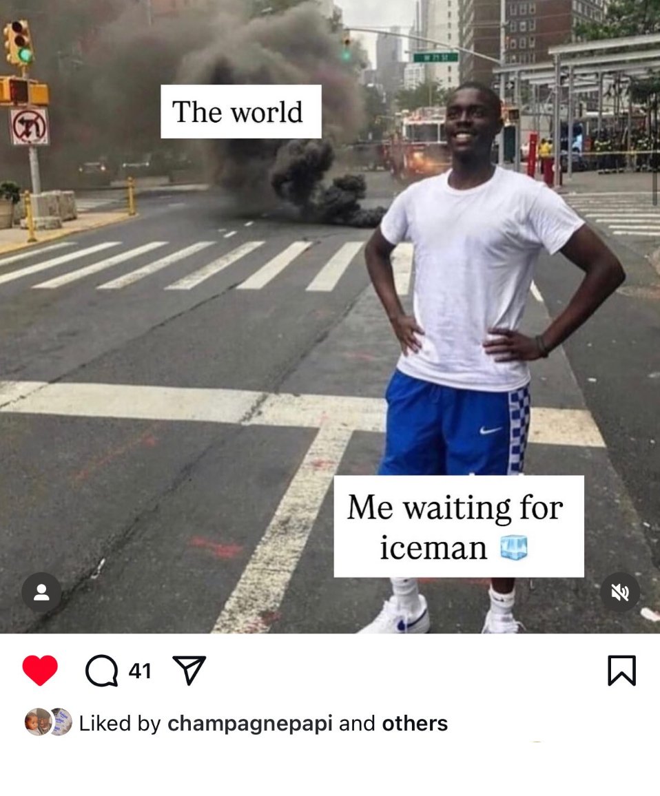 "Liked by champagnepapi" 👀🧊