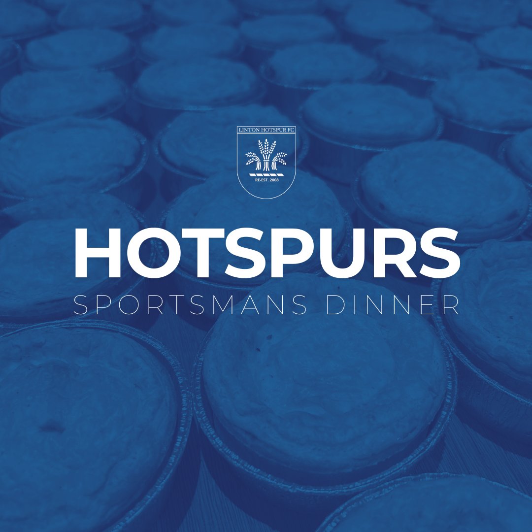🎟️ 𝙇𝙖𝙨𝙩 𝙍𝙚𝙢𝙖𝙞𝙣𝙞𝙣𝙜 𝙏𝙞𝙘𝙠𝙚𝙩𝙨!

Don’t miss out on an incredible evening at the Hotspurs Sportsman’s Dinner this Saturday! 🍽️

📆 Saturday 8th November
🏠 West Linton Golf Course
⌚ 6.30-7pm Start

Join us for great food, fantastic company &amp; top entertainment -