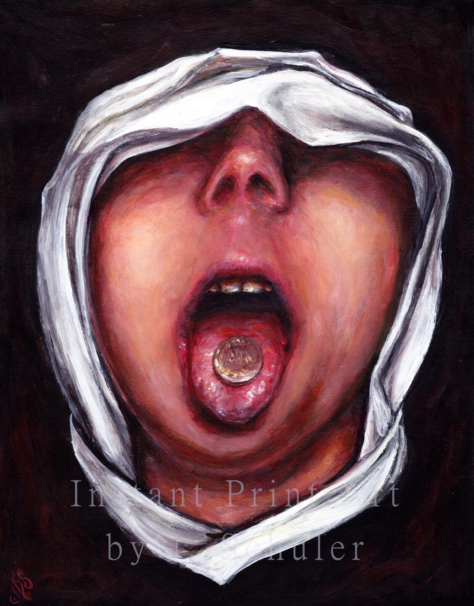 JulieKSchuler's tweet image. The Temptation of St. Anthony. Wax Anatomical Model with a Coin.
Painting to download

jschulerart.etsy.com/listing/432308…

#painting #waxmodel #anatomy #tongue #money #surrealism #darkart