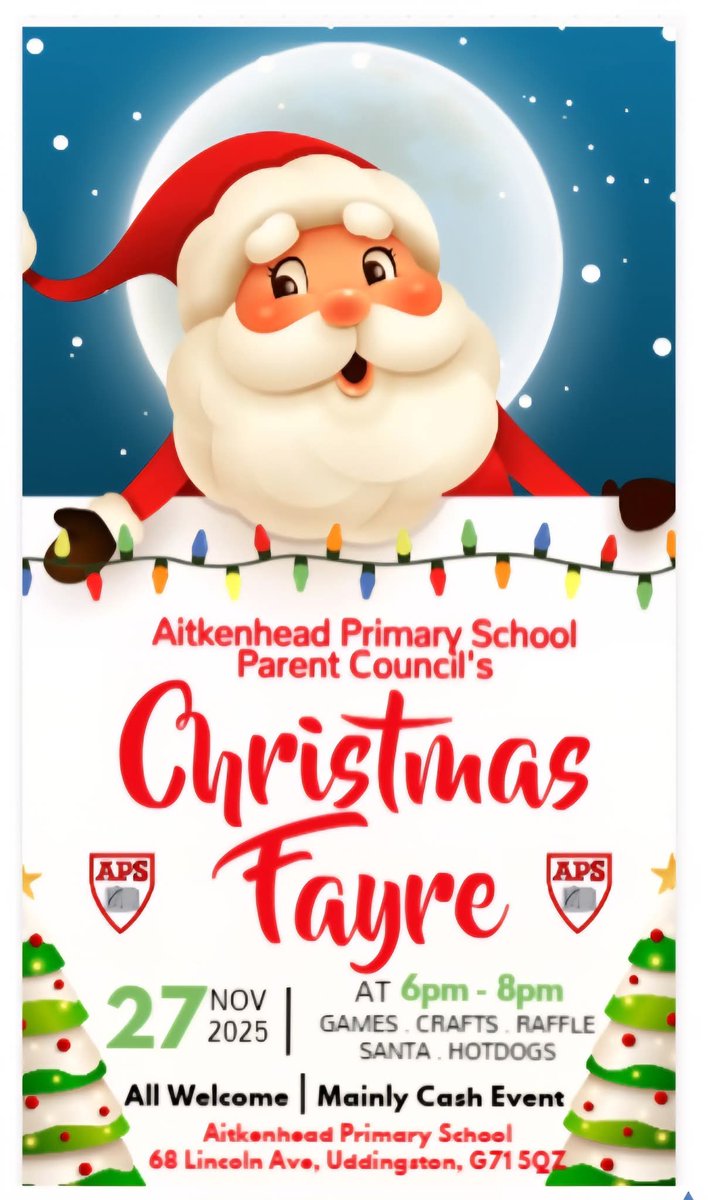 Aitkenhead PS Parent Council tweet media
