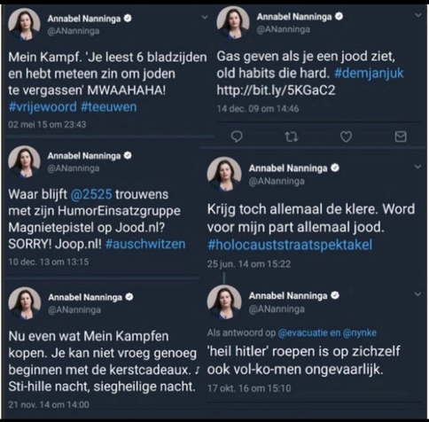 <a href="/ANanninga/">Annabel Nanninga</a> Nou mevrouw Nanninga, laten we dan nog maar even wat herinneringen ophalen niet? En dan mag ik toch hopen dat <a href="/RobJetten/">Rob Jetten</a> <a href="/DilanYesilgoz/">Dilan Yesilgöz - Zegerius</a> en <a href="/HenriBontenbal/">Henri Bontenbal</a> NIET met #JA21 in een coalitie Nederland nogmaals richting de afgrond brengen.