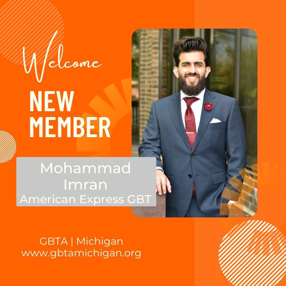 GBTAMichigan's tweet photo. Welcome to the chapter, Mohammad Imran! 👋 He’s a Corporate Sales Manager at Amex GBT, helping Detroit-area companies optimize travel through tech, savings &amp; service. Bonus: He’s into books, basketball &amp; cold plunges! ❄️
#GBTAMichigan #NewMemberWelcome #AmexGBT https://t.co/4ns6CXWRgk