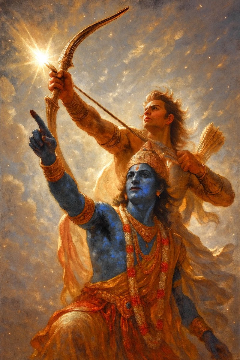 The Unblinking Guru: Krishna on the Field of Blood and Truth

Forget the placid god playing a flute in a sun drenched Vrindavan. Forget the butter thief, the divine lover. Here, on the cracked earth of Kurukshetra, stands a different Krishna. This is Vasudeva in his most brutal,