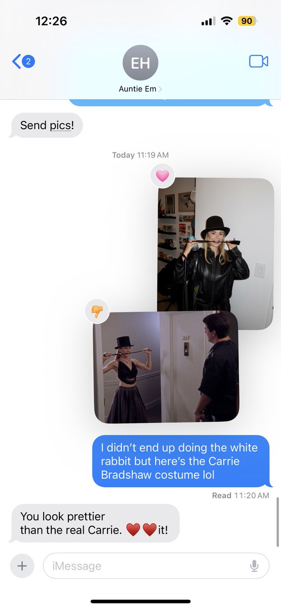 godmother asked for pics of my halloween costume so i sent her the most wholesome pic i had of the night