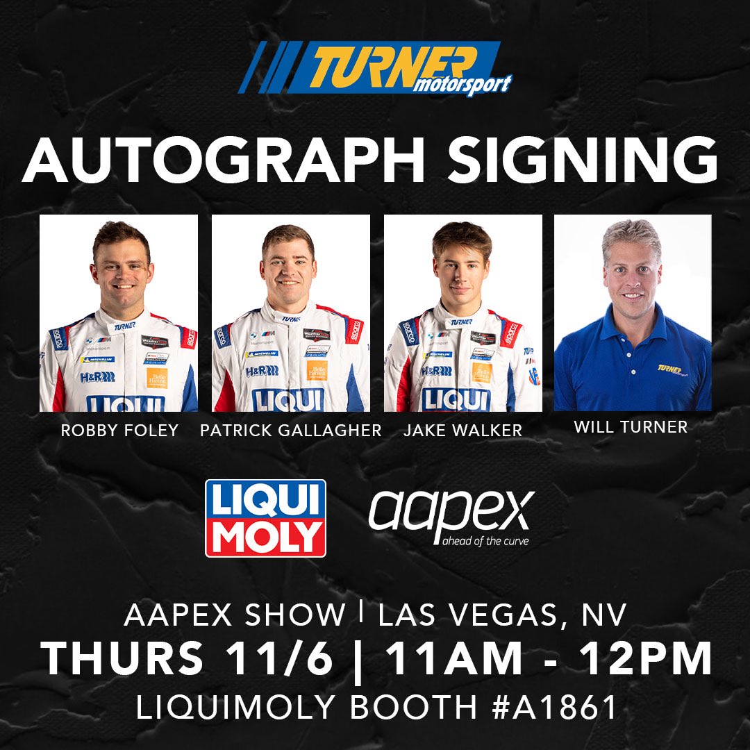 SEMA anyone? 

The car AND the boys are at the show. 

Come see the #96, <a href="/FoleyRacingRFR/">Robby Foley</a>, <a href="/PatGallagher00/">Patrick Gallagher</a> and Jake Walker at the <a href="/LiquiMolyUSA/">Liqui Moly USA</a> booth. 

Info 👇

#SEMA #SEMAShow <a href="/SEMASHOW/">SEMA Show</a>
