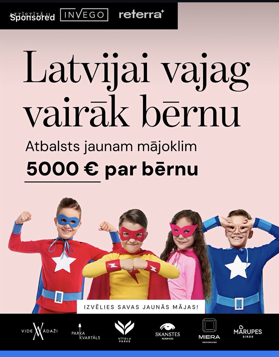 To saka jauno māju attīstītāji, kas sagaida, ka ģimene iespiedīsies 200k € vērtajos, 70m2 plašajos dzīvoklīšos.