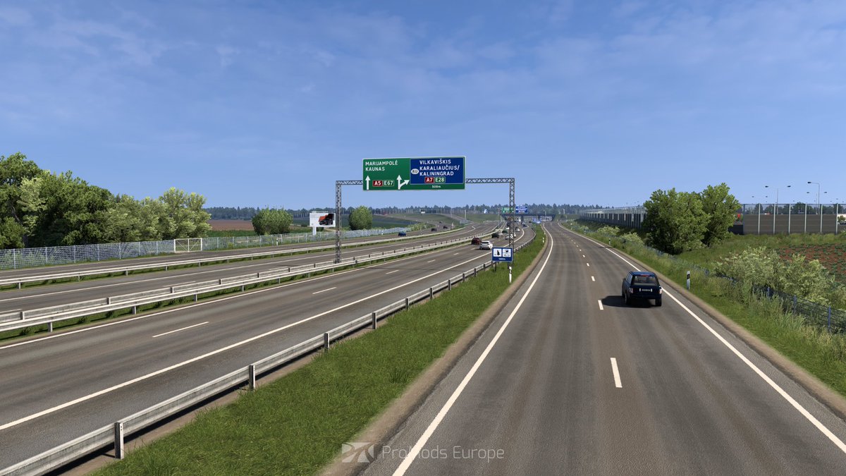 ProModsETS2's tweet image. 🇱🇹🇵🇱 S61 Expressway

The completion of S61 expressway and transformation of A5 highway from PL/LT border to Kaunas, as a newly opened motorway and dual carriageway, makes it&apos;s appearance to ProMods soon..