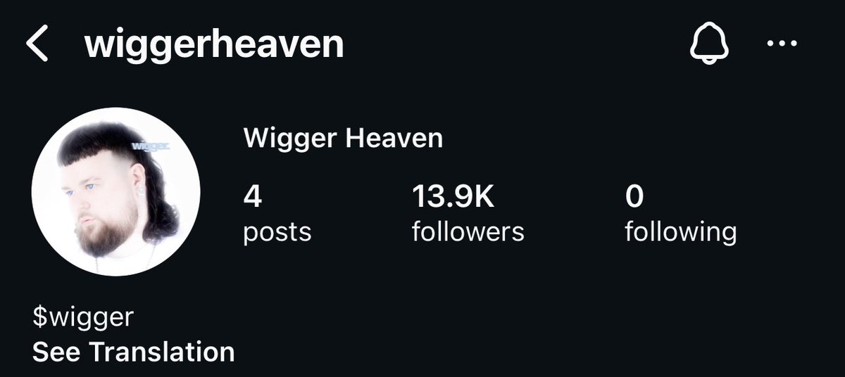 4 posts. 

14k followers. 

YOU do the math. 

It’s gonna be a cold wigger winter.