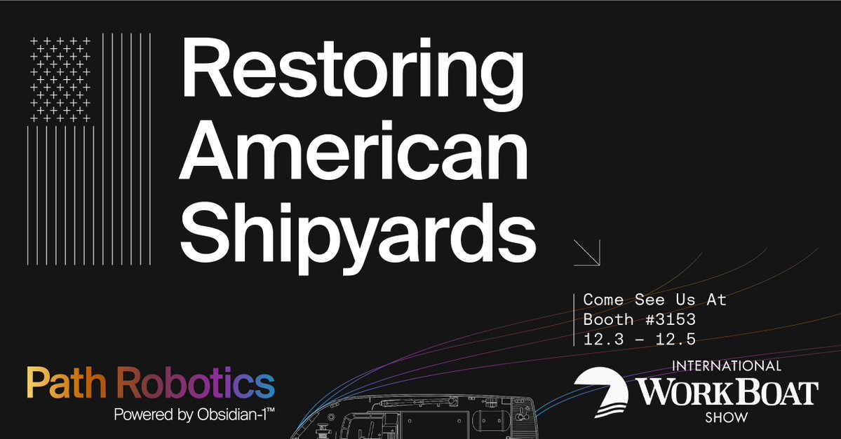 We are headed to New Orleans.

We’ll be at The International Workboat Show from Dec 3–5, showing how AI-powered welding is changing the way fleets get built.

Come find us, let’s talk about what’s next for maritime manufacturing.
Booth #3152
