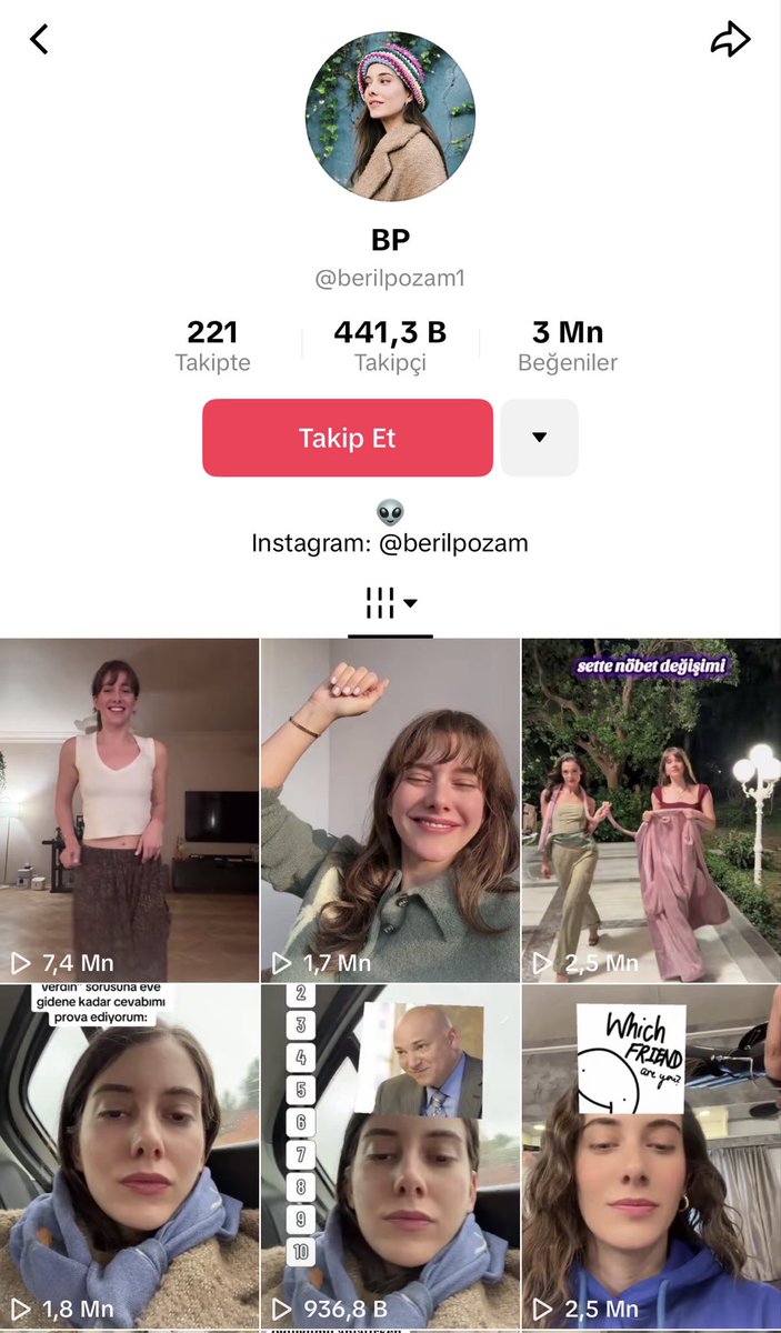 düzenleme yapalım,,

#BerilPozam, Taylor Swift'in "The Fate of Ophelia" şarkısıyla başlayan dans akımına katıldı. Video 7.4 milyondan fazla görüntülenme elde etti. #ersber 
cıvıl cıvıl enerjine ♥️🧿