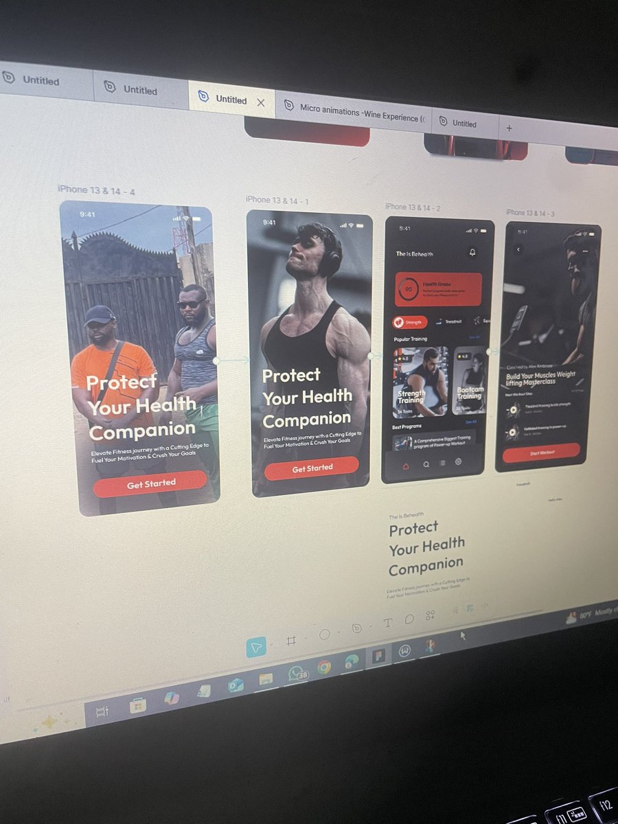 Working on a gym mobile app