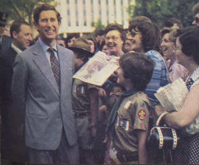 AustAnglican's tweet image. 6 November 1977: a Sunday, and on his fourth official visit to Australia, Prince Charles worships at St John's Provisional Cathedral, Parramatta. (Photo taken in Adelaide a few days before; I haven't been able to track down any photos taken at the Cathedral.) #48years