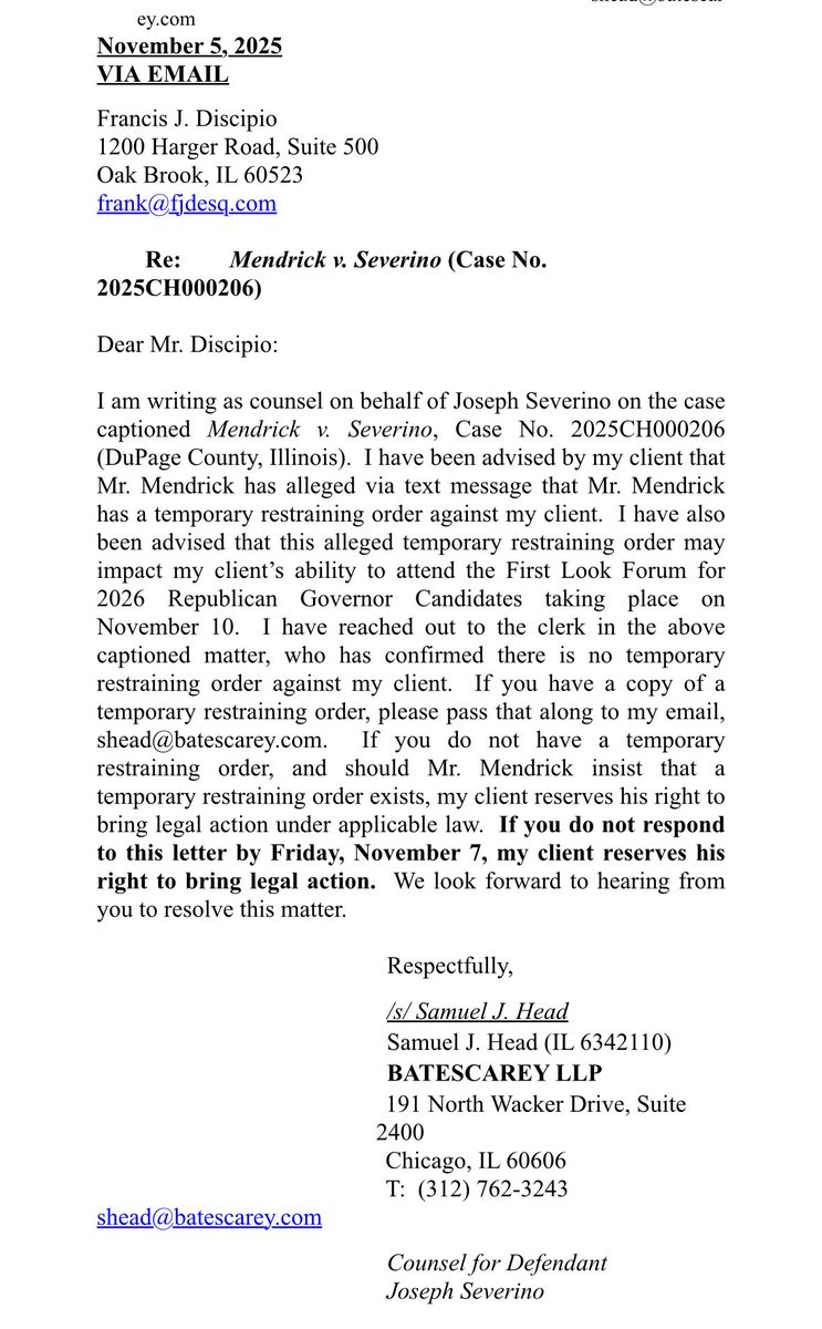 The corrupt sheriff James Mendrick <a href="/DuPageCounty/">DuPage County</a> pretended to obtain  a temporary restraining order against me, prohibiting me from attending the Governor forum.  Further, he uses criminals and government informant to harass and threaten me physically. The <a href="/FBI/">FBI</a> is investigating.
