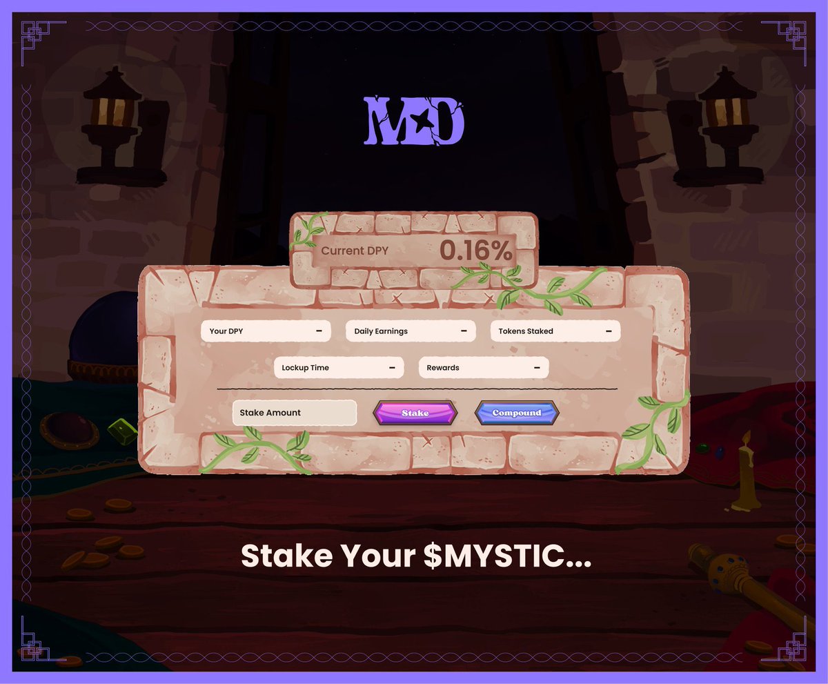 WhenBag's tweet photo. Stake, play, and stack your $MYSTIC. DeFi just got a whole lot more magical...👀

How it works 🔮🪄 

@MysticDaoSol https://t.co/cA8L3KUtHS