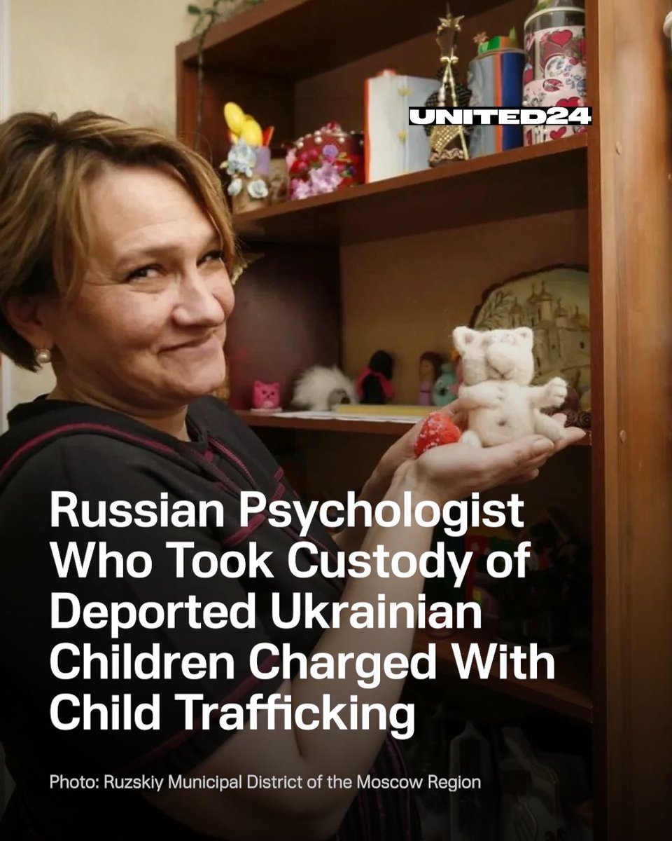 Woman who held Ukrainian children taken from Mariupol charged with child trafficking in Russia. 

🧵 1/7 ⬇️
